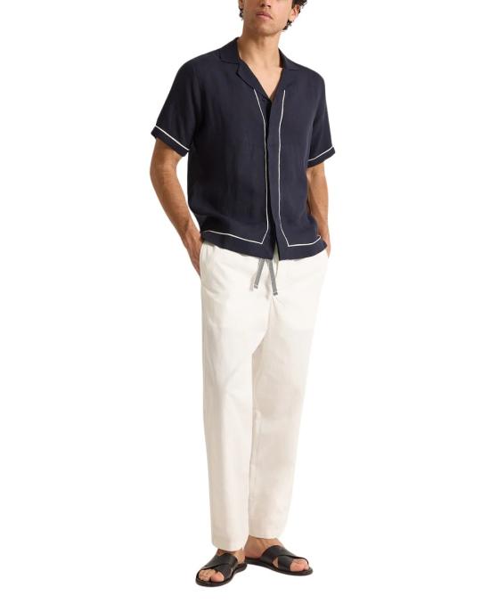 26SS 올레바 브라운 반팔 셔츠 281817 NIGHT IRIS WHITE SAND - ORLEBAR BROWN