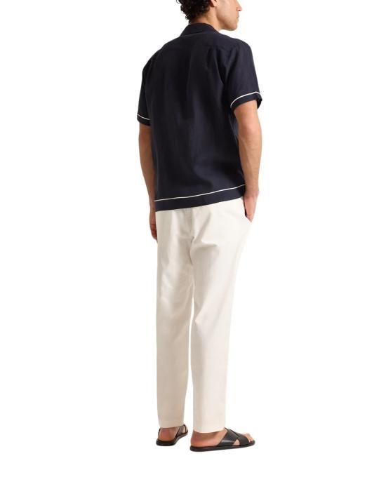 26SS 올레바 브라운 반팔 셔츠 281817 NIGHT IRIS WHITE SAND - ORLEBAR BROWN