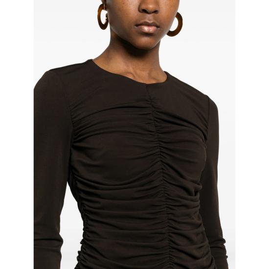 26SS 프레임 블라우스 WS26JKT017 MCH BROWN - FRAME