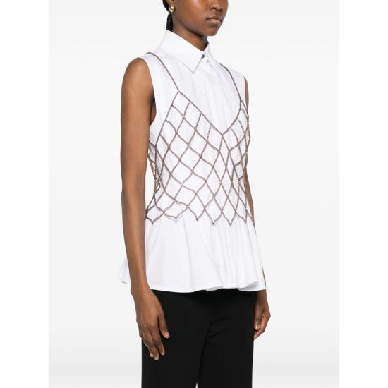 26SS 빠니깔레 민소매 티셔츠 D38TOPCRISTAL 0270 NEUTRALS - Panicale