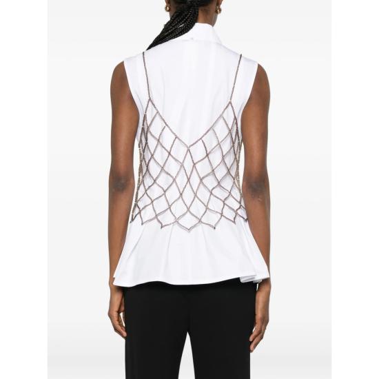 26SS 빠니깔레 민소매 티셔츠 D38TOPCRISTAL 0270 NEUTRALS - Panicale