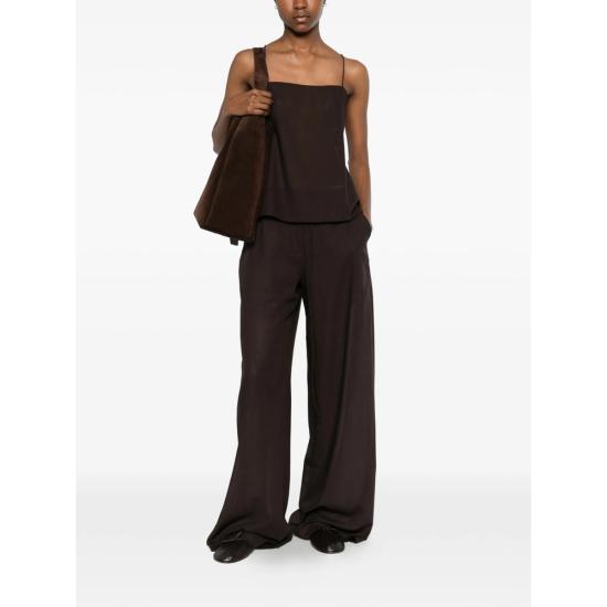 26SS 빅토리아 찬 스트레이트 팬츠 SS26017BR BROWN - VIKTORIA CHAN