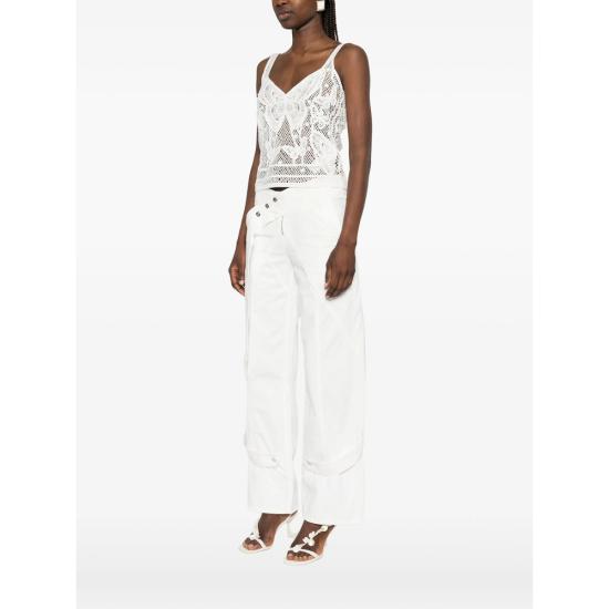 26SS 블루마린 민소매 티셔츠 4M206A N0102 WHITE - BLUMARINE