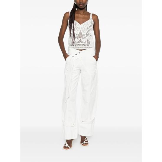 26SS 블루마린 스트레이트 팬츠 4J163A N0108 WHITE - BLUMARINE