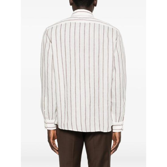 26SS 브루넬로 쿠치넬리 긴팔 셔츠 MA6890627 C001 NEUTRALS - BRUNELLO CUCINELLI