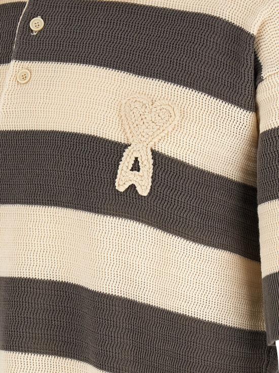 26SS 아미 폴로 티셔츠 HPL432KN0153A152 Gray - AMI