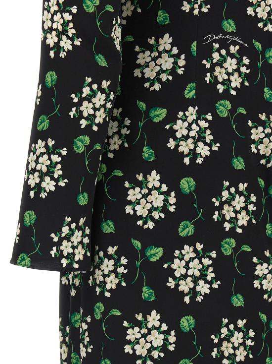 26SS 돌체앤가바나 미디 원피스 F664HTFSA85HX6BX Black - DOLCE & GABBANA