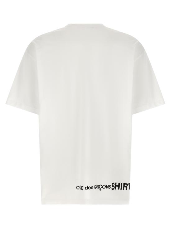 26SS 꼼데가르송 반팔 티셔츠 FQT008S263 White - COMME DES GARCONS