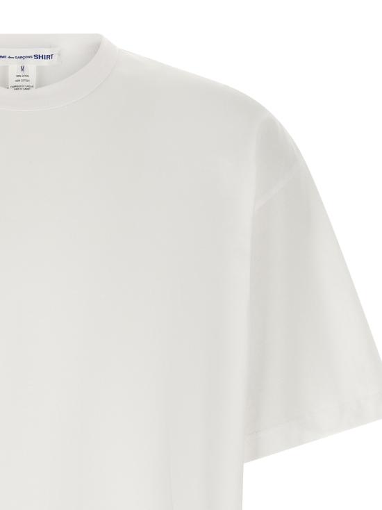 26SS 꼼데가르송 반팔 티셔츠 FQT008S263 White - COMME DES GARCONS