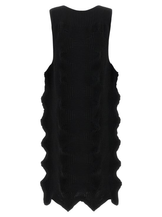 26SS 이세이 미야케 미디 원피스 IM66KH78415 Black - ISSEY MIYAKE