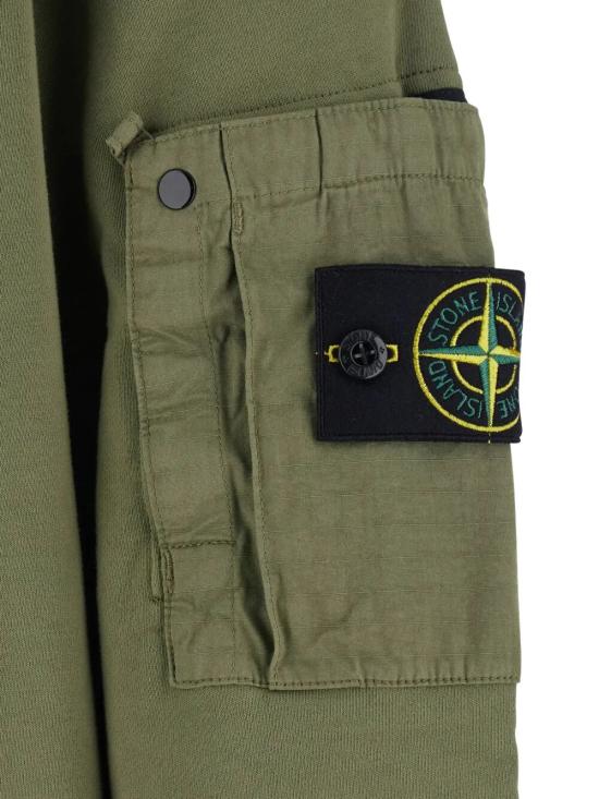 26SS 스톤 아일랜드 코튼 플리스 크루넥 스웨트셔츠 L1S156100019 S0410 V005G MILITARY GREEN - STONE ISLAND