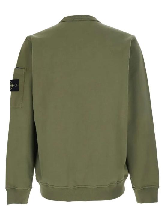 26SS 스톤 아일랜드 코튼 플리스 크루넥 스웨트셔츠 L1S156100019 S0410 V005G MILITARY GREEN - STONE ISLAND