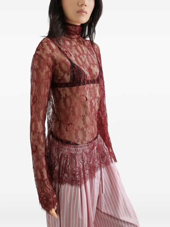 26SS 돌체앤가바나 블라우스 F7BV7TILMDL R0369 BORDEAUX - DOLCE & GABBANA