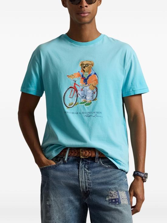 26SS 폴로 랄프로렌 반팔 티셔츠 710B16613 001 Clear Blue - POLO RALPH LAUREN