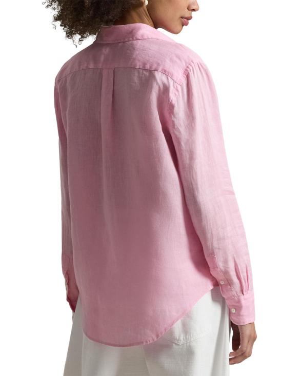 26SS 폴로 랄프로렌 포니 자수 리넨 셔츠 (211970730009) 211970730 514 Pink - POLO RALPH LAUREN