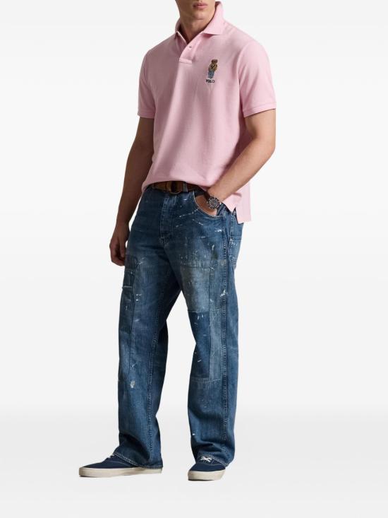 26SS 폴로 랄프로렌 폴로 티셔츠 710B16617 002 Pink - POLO RALPH LAUREN