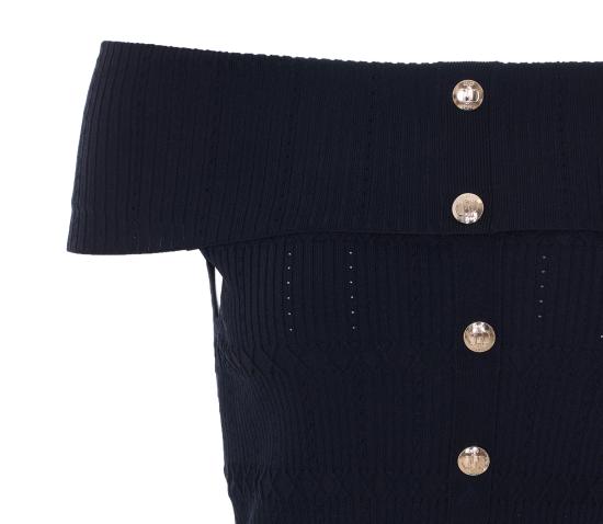 26SS 리우조 스웨터 CA6217MS55N 22222 Black - LIU JO