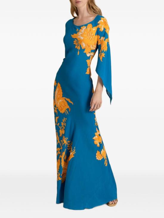 26SS 에트로 롱 원피스 WRPA0025AKF74 X0888 Clear Blue - ETRO