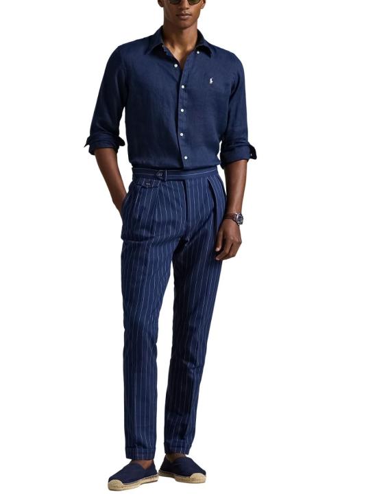 26SS 폴로 랄프로렌 긴팔 셔츠 710966294 504 Blue - POLO RALPH LAUREN