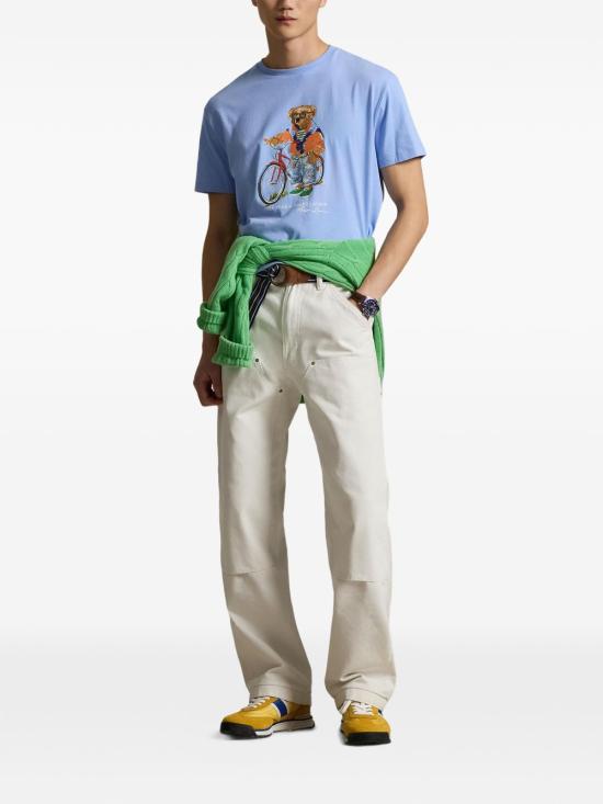 26SS 폴로 랄프로렌 반팔 티셔츠 710B16612 001 Clear Blue - POLO RALPH LAUREN