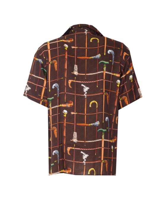 26SS 드롤드무슈 반팔 셔츠 SH230 VI033BN Brown - DROLE DE MONSIEUR