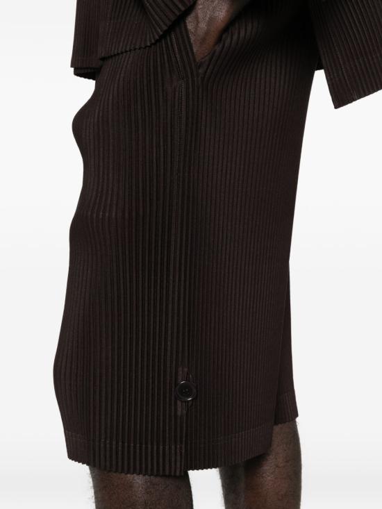 26SS 옴므 플리세 이세이 미야케 웨어 오어 랩 쇼츠 HP66JF212 18 BROWN - HOMME PLISSE' ISSEY MIYAKE