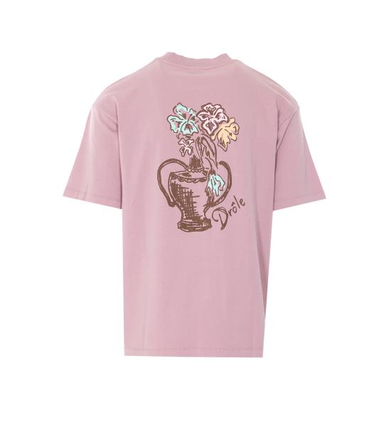 26SS 드롤드무슈 반팔 티셔츠 TS308 CO002OPI Pink - DROLE DE MONSIEUR