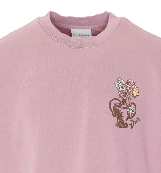 26SS 드롤드무슈 반팔 티셔츠 TS308 CO002OPI Pink - DROLE DE MONSIEUR