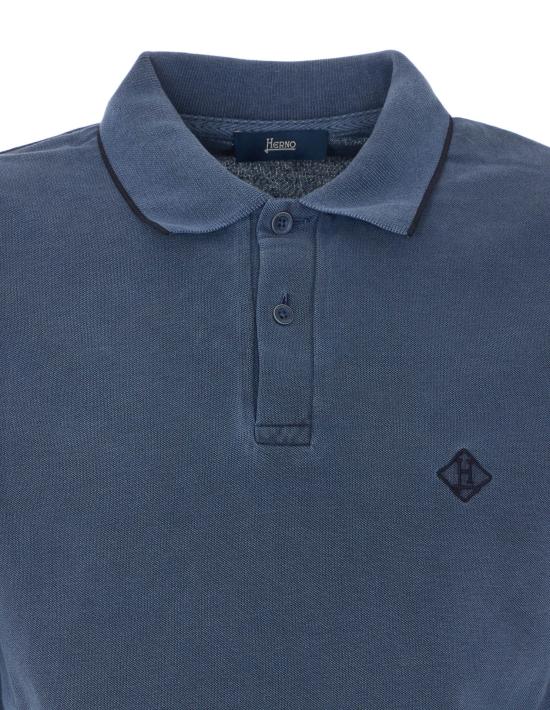 26SS 에르노 폴로 티셔츠 JPL00134U 540069200 Blue - HERNO
