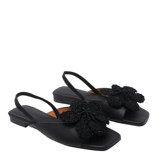 26SS 엔젤 알라르콘 플랫 슈즈 26027 016JSETA NEGRO Black - ANGEL ALARCON