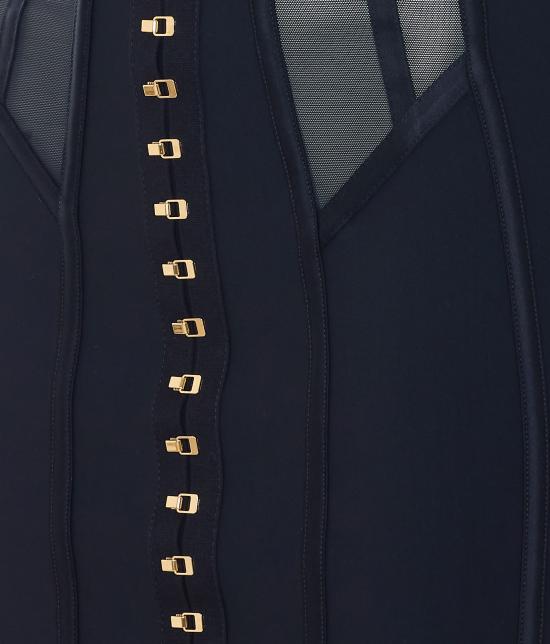 26SS 엘리자베타프랜치 숏 원피스 AB90762E2 110 Black - ELISABETTA FRANCHI