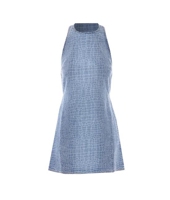 26SS 셀프 포트레이트 미디 원피스 804S BLUE Blue