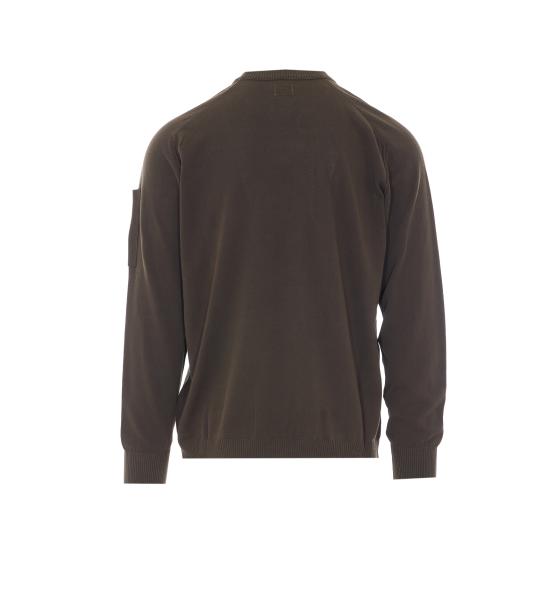 26SS 씨피 컴퍼니 코튼 크레이프 크루넥 렌즈 스웨터 20CMKN105A 006323O683 Green - C.P. COMPANY