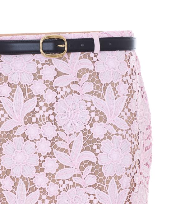 26SS 셀프 포트레이트 미디 스커트 182MSK PINK Pink - SELF PORTRAIT