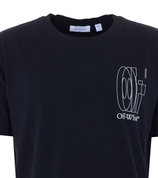 26SS 오프화이트 반팔 티셔츠 OMAA027S26JER003 00001 Black - OFF WHITE