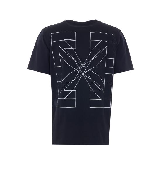 26SS 오프화이트 반팔 티셔츠 OMAA027S26JER003 00001 Black - OFF WHITE