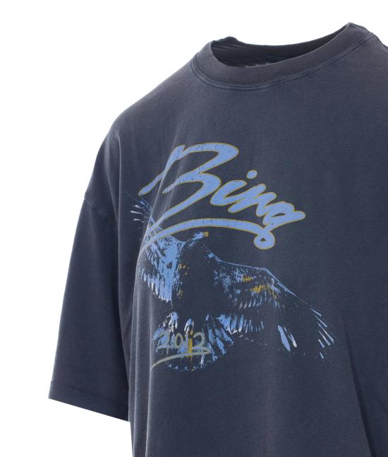 26SS 애니빙 반팔 티셔츠 A0812386 WBL1WASHED BLACK Blue - ANINE BING