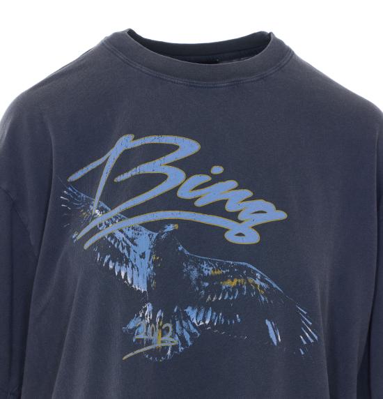 26SS 애니빙 반팔 티셔츠 A0812386 WBL1WASHED BLACK Blue - ANINE BING