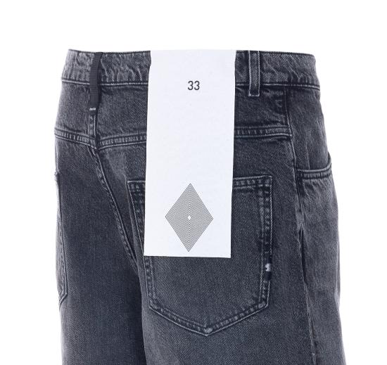 26SS 아미시 데님 숏팬츠 AMU003 N09430113011 Black - AMISH