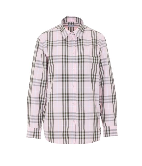 26SS 버버리 레귤러핏 체크 코튼 셔츠 8127212 A5961 Pink