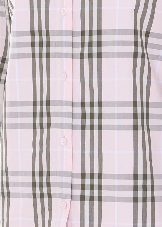 26SS 버버리 레귤러핏 체크 코튼 셔츠 8127212 A5961 Pink - BURBERRY
