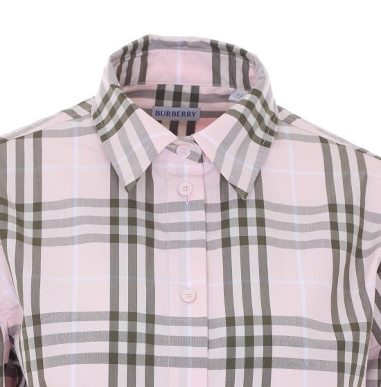 26SS 버버리 레귤러핏 체크 코튼 셔츠 8127212 A5961 Pink - BURBERRY
