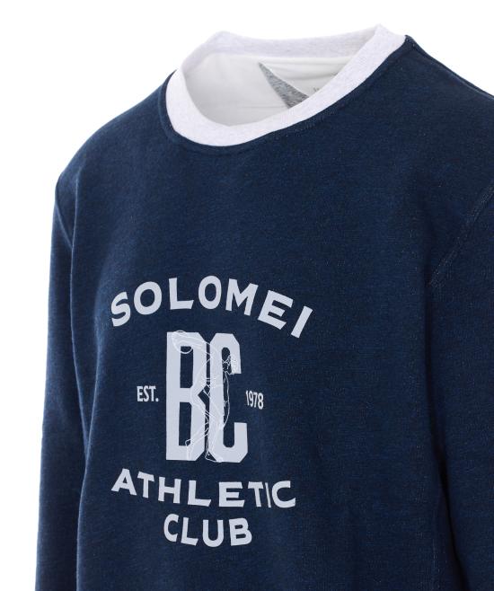 26SS 브루넬로 쿠치넬리 긴팔 티셔츠 MR8313380G CD649 Blue - BRUNELLO CUCINELLI