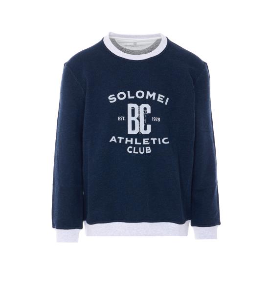 26SS 브루넬로 쿠치넬리 긴팔 티셔츠 MR8313380G CD649 Blue