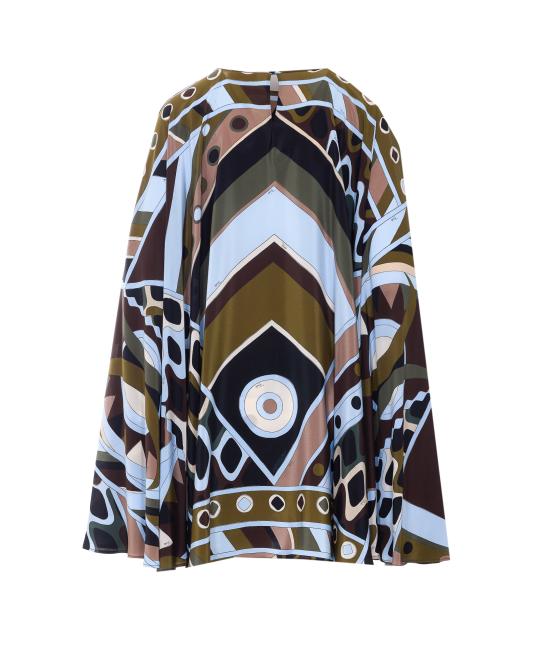 26SS 푸찌 미디 원피스 6HRL02 6H843016 Khaki blue - PUCCI