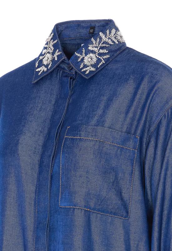 26SS 리우조 블라우스 UA6274D4894 77000 Blue - LIU JO