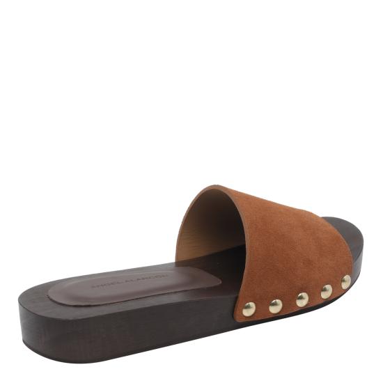 26SS 엔젤 알라르콘 뮬/슬리퍼 26098 WD2SUEDE BRANDY Brown - ANGEL ALARCON