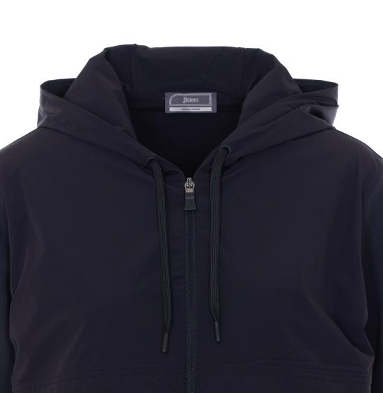 26SS 에르노 후드 티셔츠 JC000100D 560319300 Black - HERNO