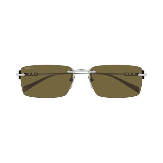 25FW 구찌 선글라스 GG1941S 002 SILVER SILVER BROWN - GUCCI