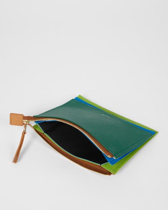 26SS 폴 스미스 클러치/파우치 M1A 8305 UCONRT VERDE MULTI - PAUL SMITH